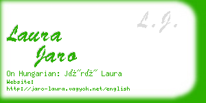 laura jaro business card